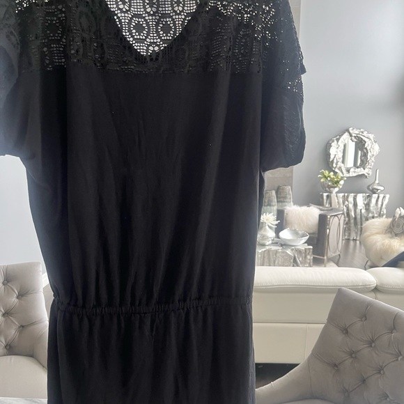 SWIMSUITS FOR 🌴🧉ALL resort 🌴🧉wear cover up top size 14/16 black cute! 🌴🧉 - Picture 17 of 17